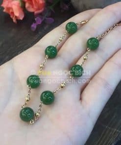 Vòng Tay Ngọc Bích Nephrite Jade 10mm (VT062) 13 Vòng Tay Ngọc Bích Nephrite Jade 10mm (VT062) 5