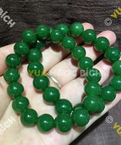 Vòng Tay Ngọc Bích Nephrite Jade 12mm VIP (VT052) 12 Vòng Tay Ngọc Bích Nephrite Jade 12mm VIP (VT052) 5