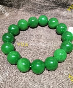 Vòng Tay Ngọc Bích Nephrite Jade 14mm VIP (VT027) 11 Vòng Tay Ngọc Bích Nephrite Jade 14mm VIP (VT027) 6