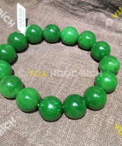 Vòng Tay Ngọc Bích Nephrite Jade 14mm VIP (VT027) 10 Vòng Tay Ngọc Bích Nephrite Jade 14mm VIP (VT027) 5