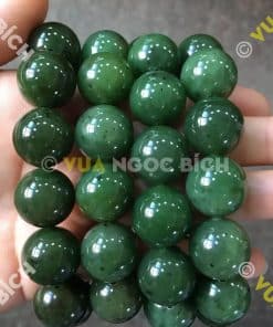 Vòng Tay Ngọc Bích Nephrite Jade 16mm (VT056) 18 Vòng Tay Ngọc Bích Nephrite Jade 16mm (VT056) 9