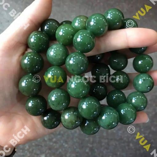 Vòng Tay Ngọc Bích Nephrite Jade 16mm (VT056) 3