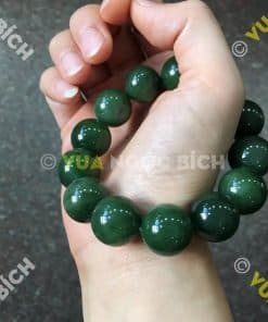 Vòng Tay Ngọc Bích Nephrite Jade 16mm (VT056) 16 Vòng Tay Ngọc Bích Nephrite Jade 16mm (VT056) 7