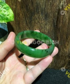 Vòng Tay Ngọc Bích Nephrite Jade Bản Liền (VT029) 11 Vòng Tay Ngọc Bích Nephrite Jade Bản Liền (VT029) 6