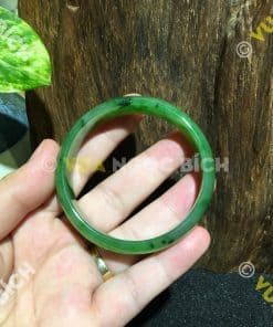 Vòng Tay Ngọc Bích Nephrite Jade Bản Liền (VT029) 10 Vòng Tay Ngọc Bích Nephrite Jade Bản Liền (VT029) 5