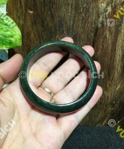 Vòng Tay Ngọc Bích Nephrite Jade Bản Liền (VT030) 11 Vòng Tay Ngọc Bích Nephrite Jade Bản Liền (VT030) 6