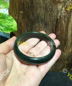 Vòng Tay Ngọc Bích Nephrite Jade Bản Liền (VT030) 10 Vòng Tay Ngọc Bích Nephrite Jade Bản Liền (VT030) 5