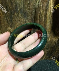 Vòng Tay Ngọc Bích Nephrite Jade Bản Liền (VT030) 9 Vòng Tay Ngọc Bích Nephrite Jade Bản Liền (VT030) 4