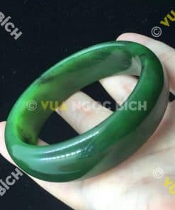 Vòng Tay Ngọc Bích Nephrite Jade Bản Liền (VT031) 8 Vòng Tay Ngọc Bích Nephrite Jade Bản Liền (VT031) 4