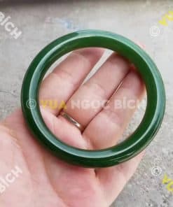 Vòng Tay Ngọc Bích Nephrite Jade Bản Liền (VT032) 11 Vòng Tay Ngọc Bích Nephrite Jade Bản Liền (VT032) 5