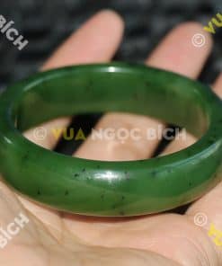 Vòng Tay Ngọc Bích Nephrite Jade Bản Liền (VT033) 11 Vòng Tay Ngọc Bích Nephrite Jade Bản Liền (VT033) 5