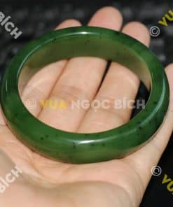 Vòng Tay Ngọc Bích Nephrite Jade Bản Liền (VT033) 10 Vòng Tay Ngọc Bích Nephrite Jade Bản Liền (VT033) 4