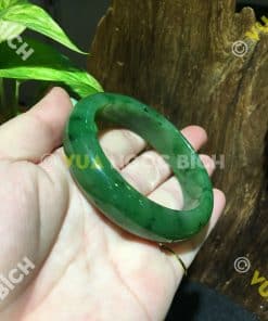 Vòng Tay Ngọc Bích Nephrite Jade Bản Liền (VT035) 17 Vòng Tay Ngọc Bích Nephrite Jade Bản Liền (VT035) 9
