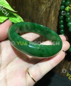 Vòng Tay Ngọc Bích Nephrite Jade Bản Liền (VT035) 16 Vòng Tay Ngọc Bích Nephrite Jade Bản Liền (VT035) 8