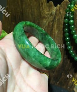 Vòng Tay Ngọc Bích Nephrite Jade Bản Liền (VT035) 11 Vòng Tay Ngọc Bích Nephrite Jade Bản Liền (VT035) 3