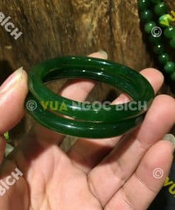 Vòng Tay Ngọc Bích Nephrite Jade Bản Liền (VT036) 13 Vòng Tay Ngọc Bích Nephrite Jade Bản Liền (VT036) 7