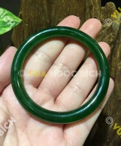 Vòng Tay Ngọc Bích Nephrite Jade Bản Liền (VT036) 10 Vòng Tay Ngọc Bích Nephrite Jade Bản Liền (VT036) 4