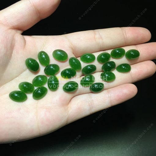 Mặt đá trang sức Ngọc Bích Nephrite Jade (VNB-MDTS004) 3