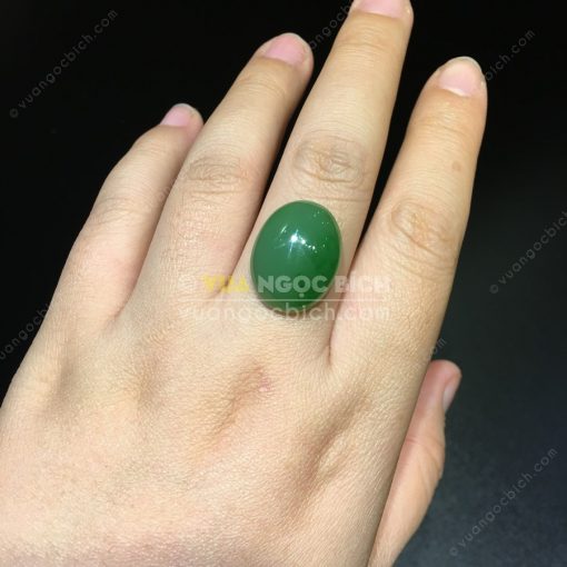 Mặt đá trang sức Ngọc Bích Nephrite Jade (VNB-MDTS005) 3