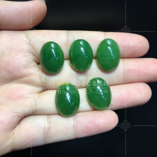 Mặt đá trang sức Ngọc Bích Nephrite Jade (VNB-MDTS008) 3