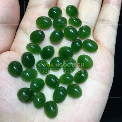 Mặt đá trang sức Ngọc Bích Nephrite Jade (VNB-MDTS010) 3