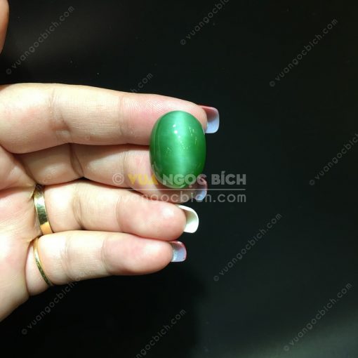 Mặt đá trang sức Ngọc Bích Nephrite Jade (VNB-MDTS015) 3