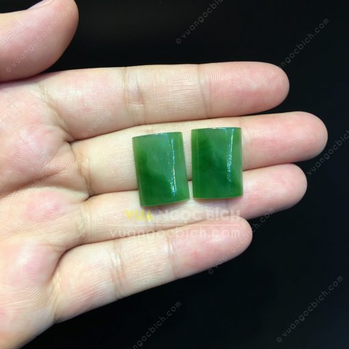 Mặt đá trang sức Ngọc Bích Nephrite Jade (VNB-MDTS016) 3