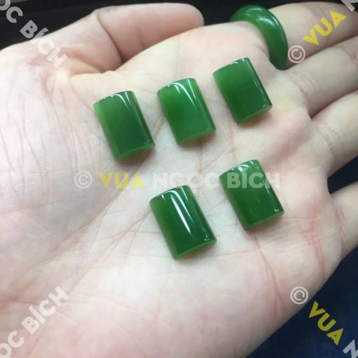 Mặt đá trang sức Ngọc Bích Nephrite Jade (VNB-MDTS017) 3