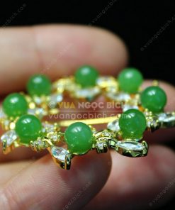 Trâm Cài Áo Đồng Xi Vàng Mix Ngọc Bích (VNB-TCA003) 11 Trâm Cài Áo Đồng Xi Vàng Mix Ngọc Bích (VNB-TCA003) 5