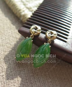 Bông Tai Ngọc Bích Nephrite Jade (VNB-BT197) 11 Bông Tai Ngọc Bích Nephrite Jade (VNB-BT197) 6