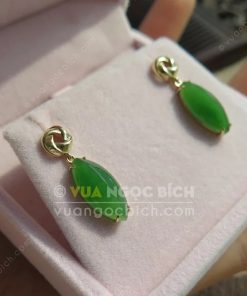 Bông Tai Ngọc Bích Nephrite Jade (VNB-BT197) 10 Bông Tai Ngọc Bích Nephrite Jade (VNB-BT197) 5