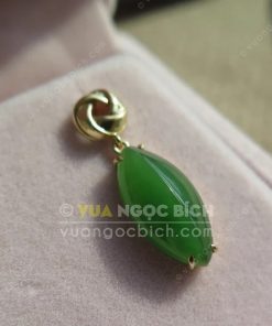 Bông Tai Ngọc Bích Nephrite Jade (VNB-BT197) 9 Bông Tai Ngọc Bích Nephrite Jade (VNB-BT197) 4