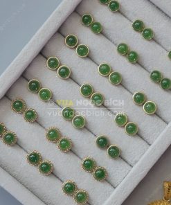 Bông Tai Ngọc Bích Nephrite Jade (VNB-BT199) 9 Bông Tai Ngọc Bích Nephrite Jade (VNB-BT199) 4