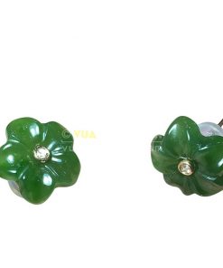 Bông Tai Ngọc Bích Nephrite Jade (VNB-BT201) 10 Bông Tai Ngọc Bích Nephrite Jade (VNB-BT201) 3
