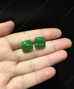 Bông Tai Ngọc Bích Nephrite Jade (VNB-BT203) 15 Bông Tai Ngọc Bích Nephrite Jade (VNB-BT203) 8