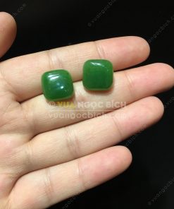Bông Tai Ngọc Bích Nephrite Jade (VNB-BT203) 12 Bông Tai Ngọc Bích Nephrite Jade (VNB-BT203) 5