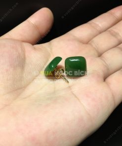 Bông Tai Ngọc Bích Nephrite Jade (VNB-BT203) 10 Bông Tai Ngọc Bích Nephrite Jade (VNB-BT203) 3