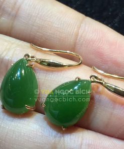 Bông Tai Ngọc Bích Nephrite Jade (VNB-BT204) 19 Bông Tai Ngọc Bích Nephrite Jade (VNB-BT204) 10