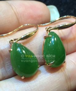 Bông Tai Ngọc Bích Nephrite Jade (VNB-BT204) 18 Bông Tai Ngọc Bích Nephrite Jade (VNB-BT204) 9