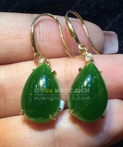 Bông Tai Ngọc Bích Nephrite Jade (VNB-BT204) 17 Bông Tai Ngọc Bích Nephrite Jade (VNB-BT204) 8