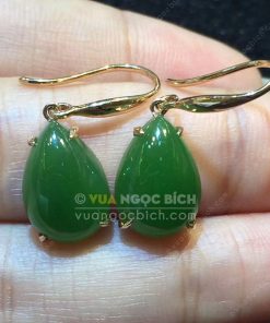 Bông Tai Ngọc Bích Nephrite Jade (VNB-BT204) 16 Bông Tai Ngọc Bích Nephrite Jade (VNB-BT204) 7