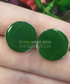 Bông Tai Ngọc Bích Nephrite Jade (VNB-BT208) 8 Bông Tai Ngọc Bích Nephrite Jade (VNB-BT208) 4