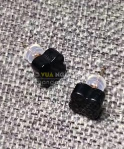 Bông Tai Ngọc Bích Đen Nephrite Jade (VNB-BT202) 10 Bông Tai Ngọc Bích Đen Nephrite Jade (VNB-BT202) 5
