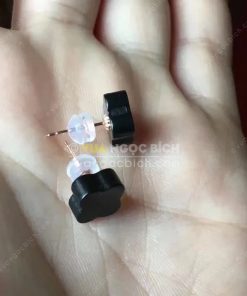 Bông Tai Ngọc Bích Đen Nephrite Jade (VNB-BT202) 8 Bông Tai Ngọc Bích Đen Nephrite Jade (VNB-BT202) 3