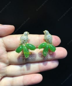 Bông Tai Chim Uyên Ương Ngọc Bích Nephrite Jade VIP (VNB-BT217) 17 Bông Tai Chim Uyên Ương Ngọc Bích Nephrite Jade VIP (VNB-BT217) 3