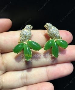Bông Tai Chim Uyên Ương Ngọc Bích Nephrite Jade VIP (VNB-BT217) 27 Bông Tai Chim Uyên Ương Ngọc Bích Nephrite Jade VIP (VNB-BT217) 13