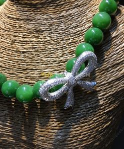 Chuỗi Vòng Cổ Ngọc Bích Nephrite Jade 10mm VIP (VNB-CC088) 16 Chuỗi Vòng Cổ Ngọc Bích Nephrite Jade 10mm VIP (VNB-CC088) 8