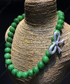 Chuỗi Vòng Cổ Ngọc Bích Nephrite Jade 10mm VIP (VNB-CC088) 15 Chuỗi Vòng Cổ Ngọc Bích Nephrite Jade 10mm VIP (VNB-CC088) 7