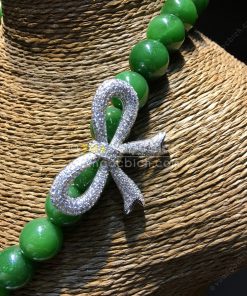 Chuỗi Vòng Cổ Ngọc Bích Nephrite Jade 10mm VIP (VNB-CC088) 13 Chuỗi Vòng Cổ Ngọc Bích Nephrite Jade 10mm VIP (VNB-CC088) 5