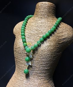 Chuỗi Vòng Cổ Ngọc Bích Nephrite Jade 10mm VIP (VNB-CC090) 20 Chuỗi Vòng Cổ Ngọc Bích Nephrite Jade 10mm VIP (VNB-CC090) 7